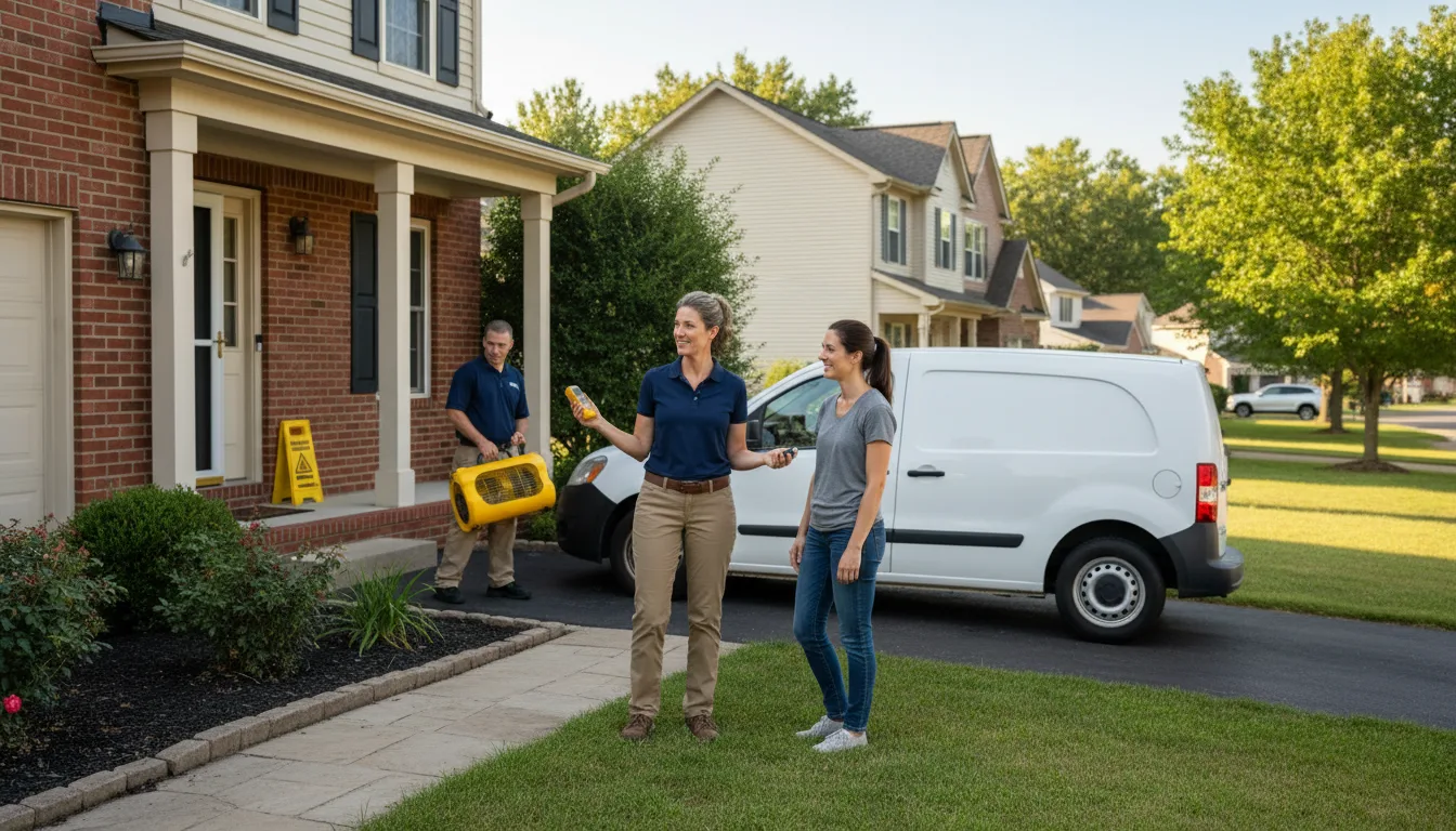 Water restoration image for Home Water Damage Repair in Kenefic, OK